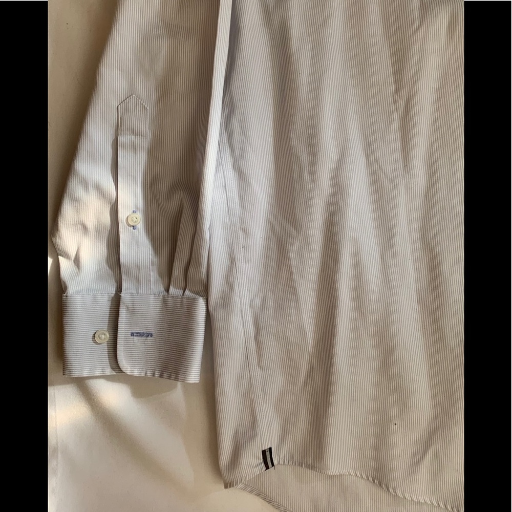 Black Brown 1826 Pin Stripe Button Down Shirt - Picture 3 of 5